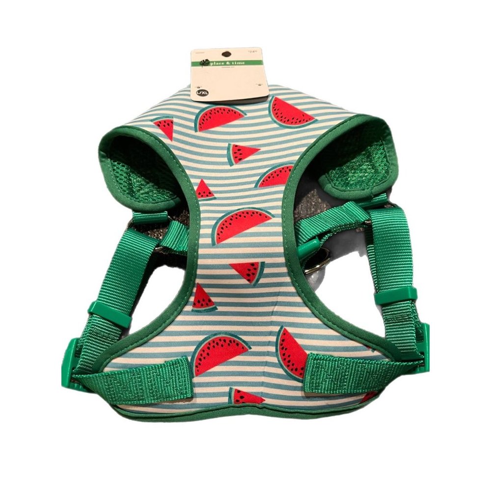NWT Place and time watermelon large dog harness